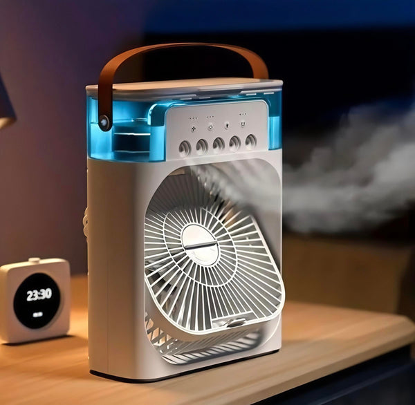 Mini Personal Air Cooler with Water sprayer, and work as a humidifier also