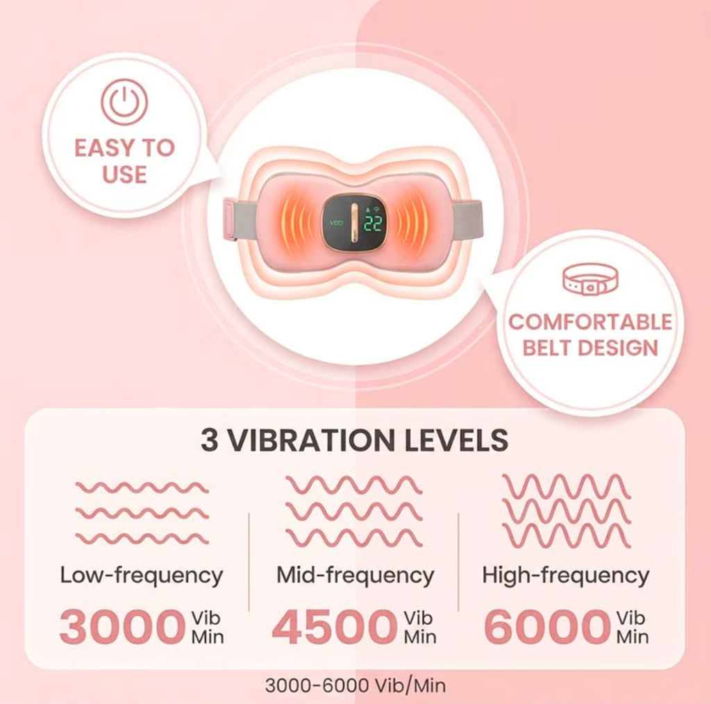 Portable Cordless Heating Pad – Instant Menstrual Cramps Relief with Soothing Heat Therapy