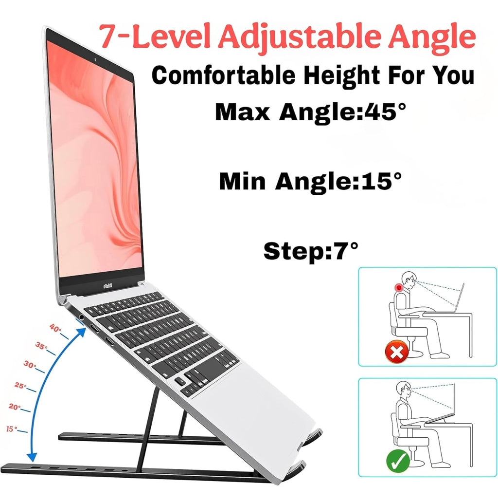 Foldable Adjustable Laptop & Tablet Stand – Work Comfortably Anywhere