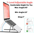 Foldable Adjustable Laptop & Tablet Stand – Work Comfortably Anywhere