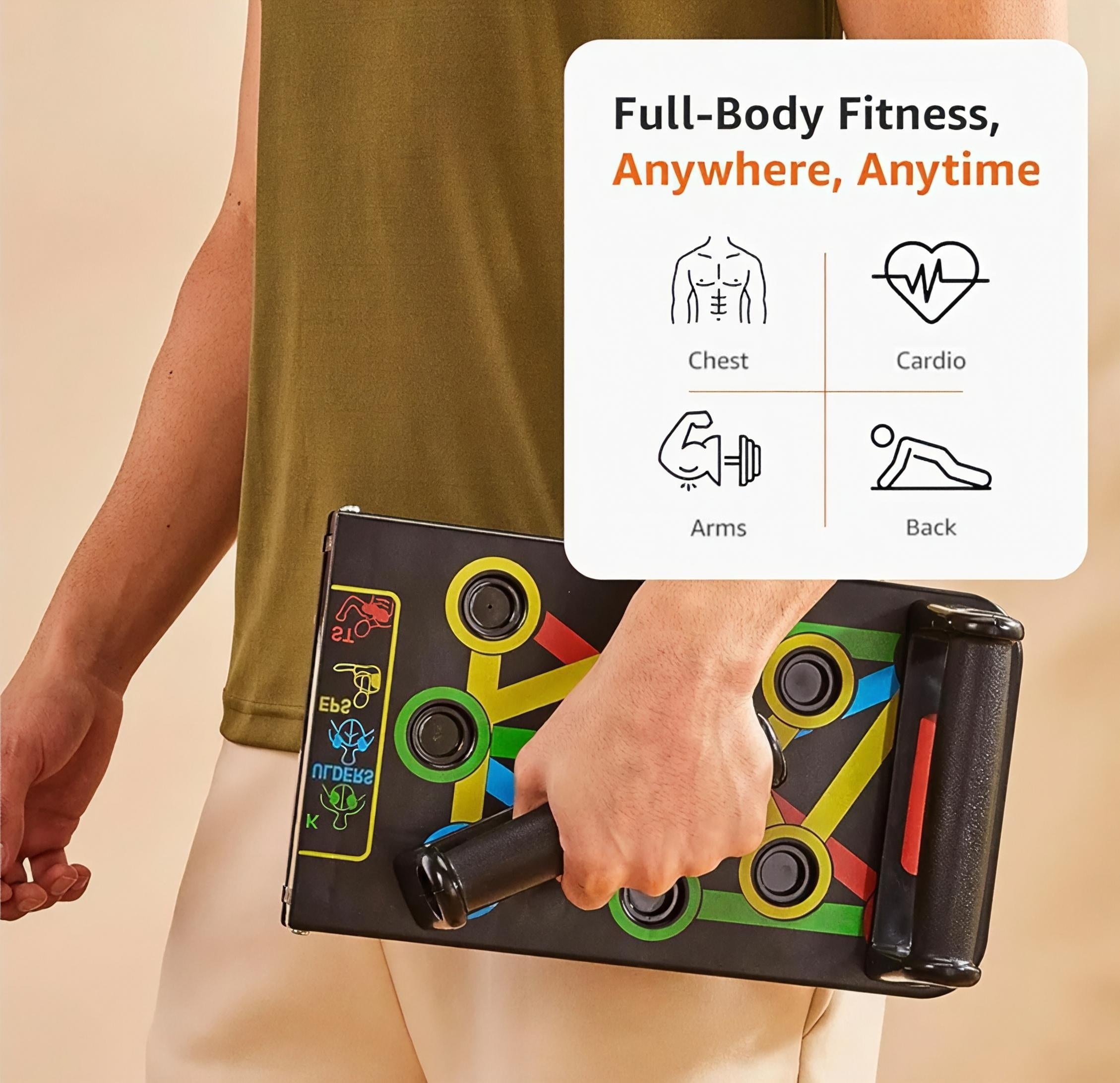 Foldable Push-Up Board perfect for Home Gym