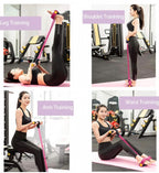 4-Tube Yoga Pedal Pull Reducer Resistance Band