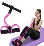 4-Tube Yoga Pedal Pull Reducer Resistance Band