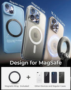 Vacuum suction magnetic bracket Phone Holder 360° rotate